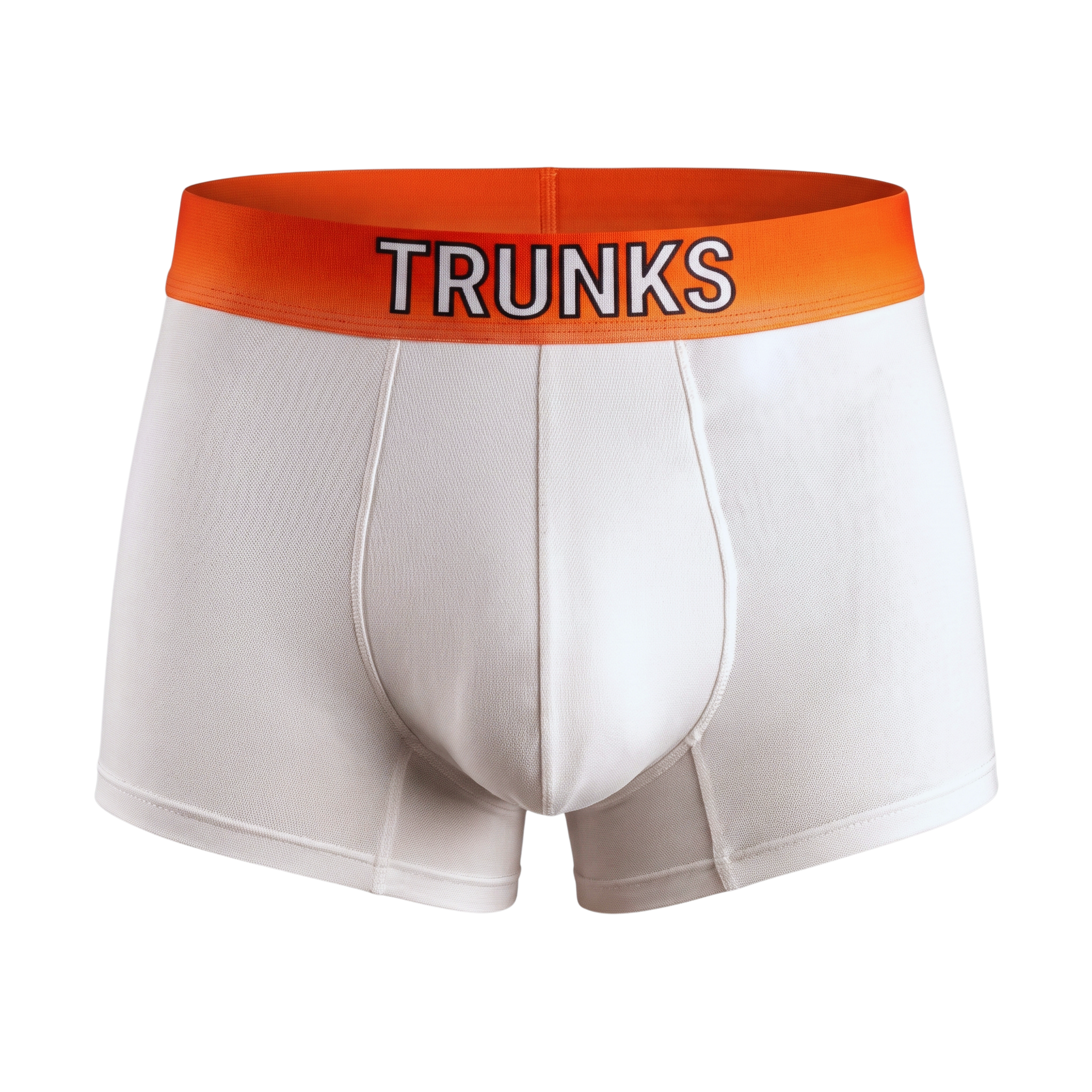 BOXER BRIEF WHITE & SUNSET ORANGE